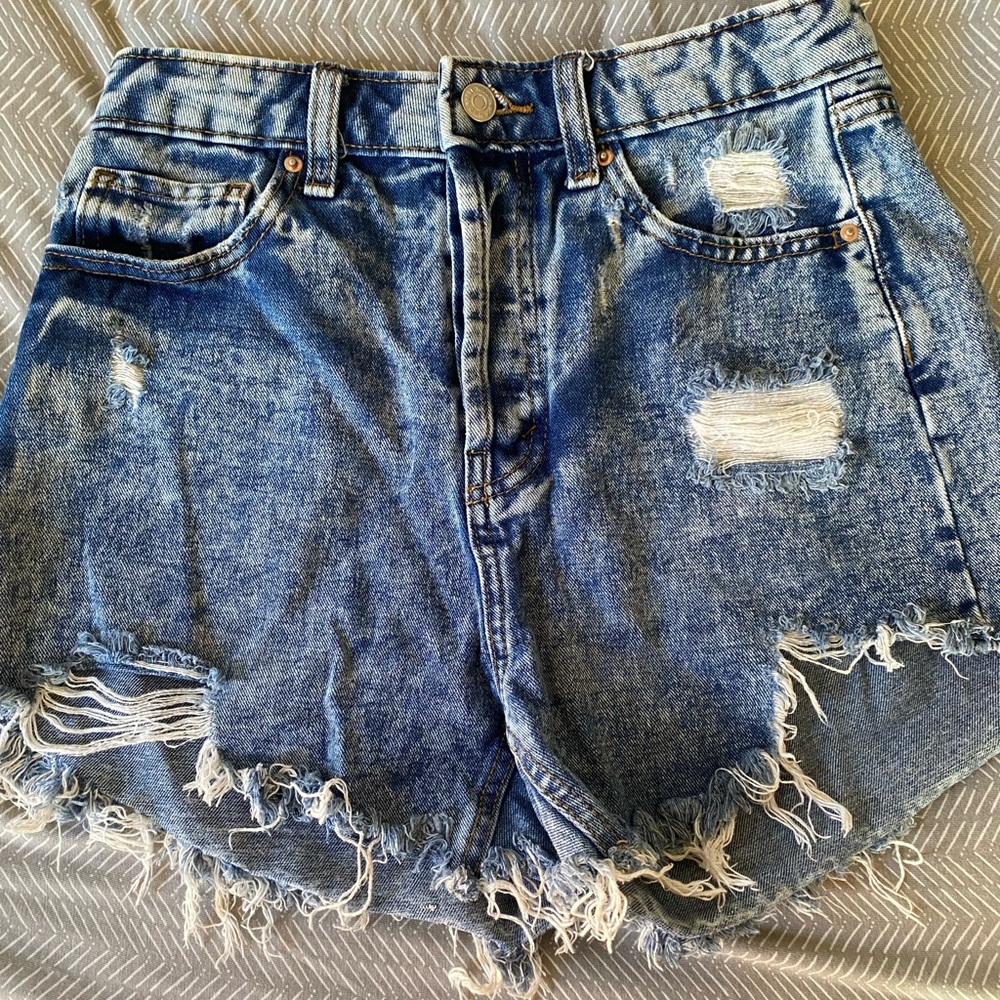 Wild Fable Blue Distressed Jean Shorts